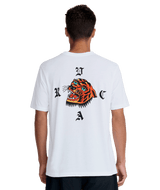 RVCA Kaleb Tiger T-Shirt White Men's Short Sleeve T-Shirts RVCA 