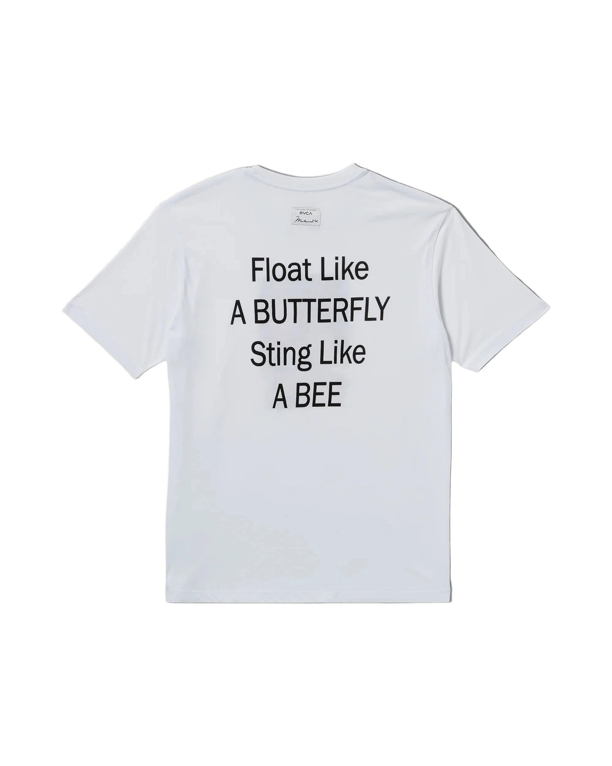 RVCA X Ali Sting Like A Bee T-Shirt White Men's Short Sleeve T-Shirts RVCA 