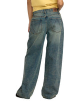 RVCA Women's Loosey Denim Pant Dusty Blue Wash Women's Pants RVCA 