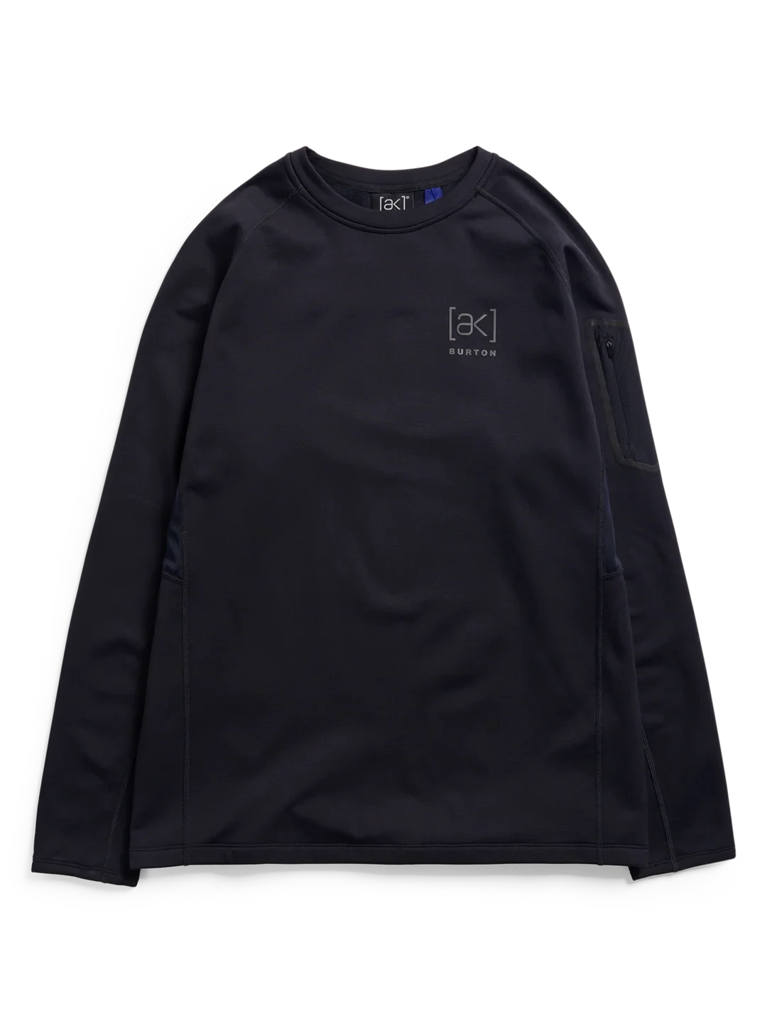 BURTON [ak] Baker Stretch Crewneck Fleece True Black Men's Base Layers Burton 