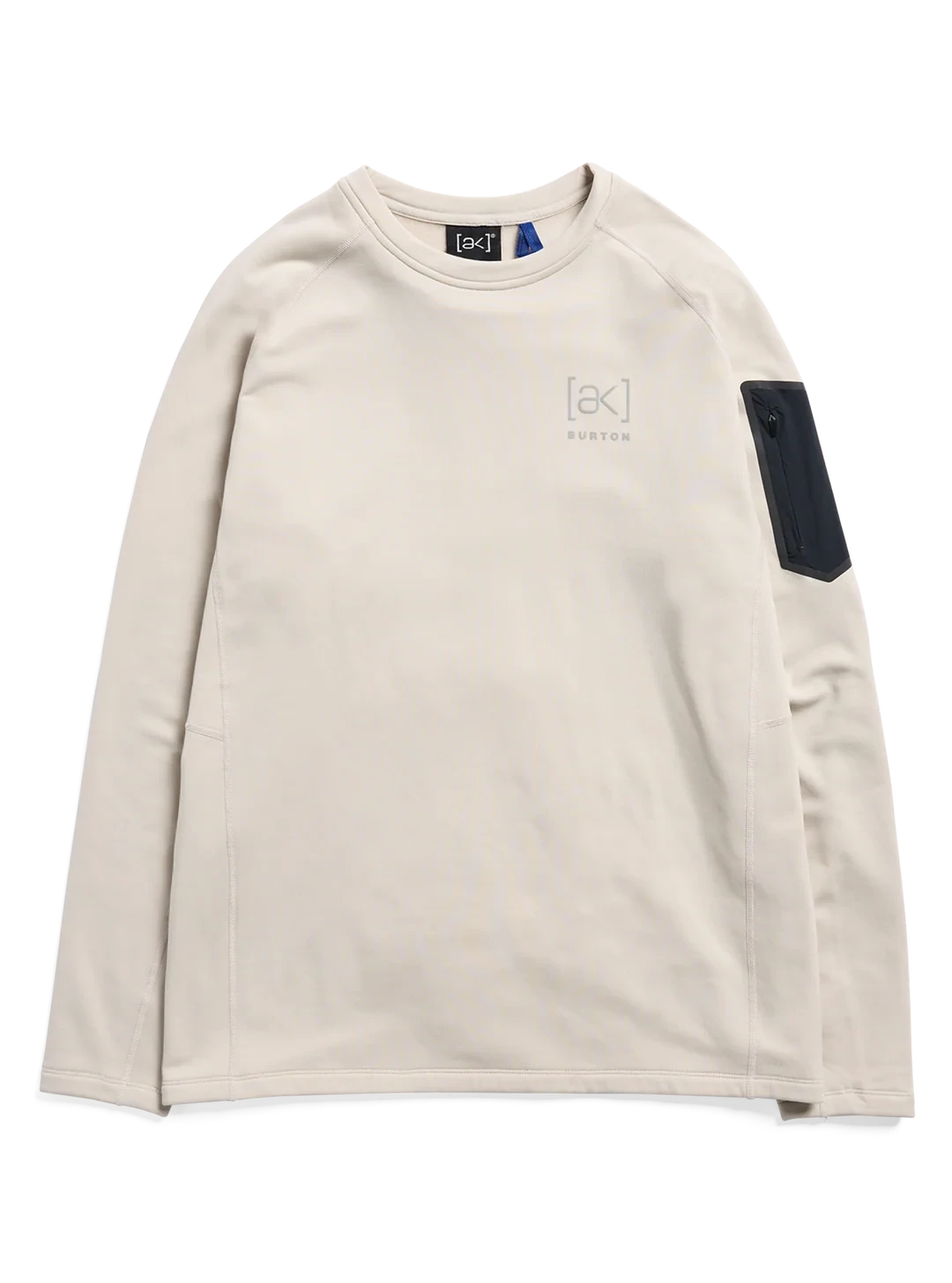 BURTON [ak] Baker Stretch Crewneck Fleece Chinchilla Gray Men's Base Layers Burton 