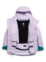 BURTON Kids Ascutney 2L Snow Jacket Moondust Purple/Pacific Teal 2027 Youth Snow Jackets Burton 