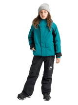BURTON Kids Skimmer Snow Jacket Pacific Teal/True Black 2027 Youth Snow Jackets Burton 