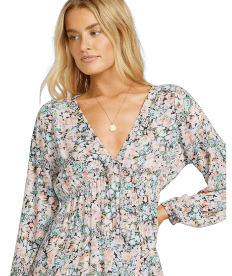 BILLABONG Women's Star Fall Dress Black Multi Women's Dresses Billabong 