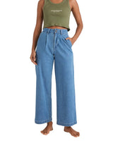 BILLSBONG Womens Wave Washed Denim Pant Sailors Bay Wash Women's Pants Billabong 