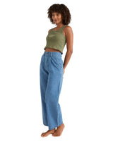 BILLSBONG Womens Wave Washed Denim Pant Sailors Bay Wash Women's Pants Billabong 