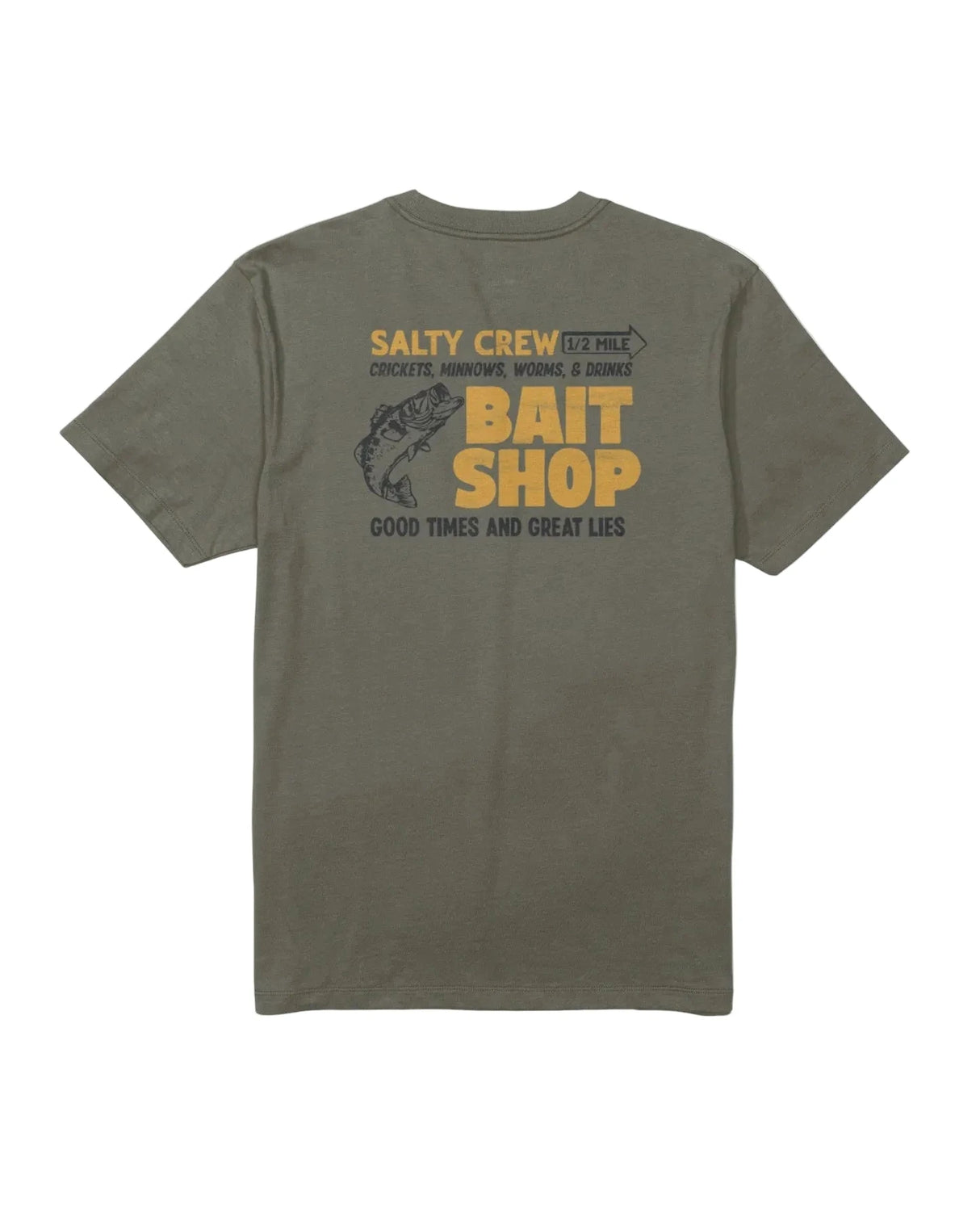 SALTY CREW Bait Shop T-Shirt Dusty Olive Men's Short Sleeve T-Shirts Salty Crew 
