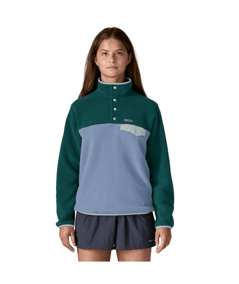 PATAGONIA Lightweight Synchilla Snap-T Fleece Pullover Barnacle Blue Women's Sweaters Patagonia 