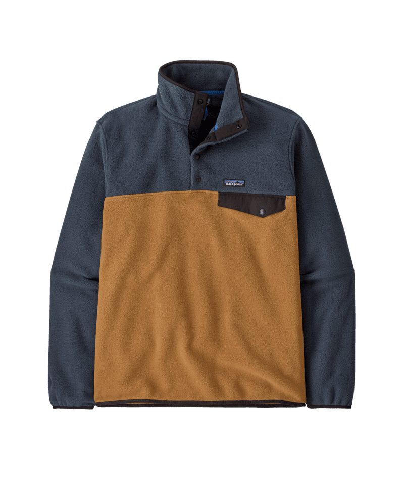 PATAGONIA Lightweight Synchilla Snap-T Fleece Pullover Deer Brown Men's Sweaters Patagonia 
