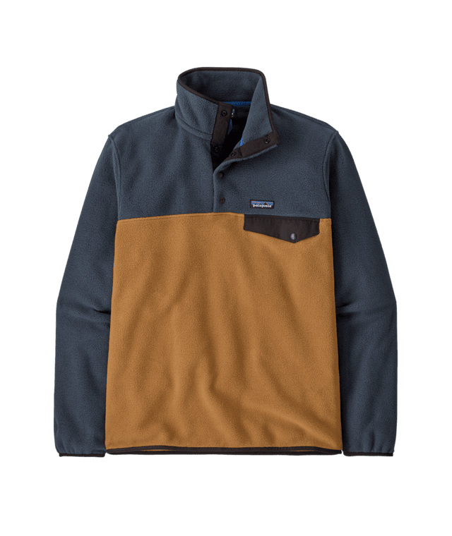 PATAGONIA Lightweight Synchilla Snap-T Fleece Pullover Deer Brown Men's Sweaters Patagonia 