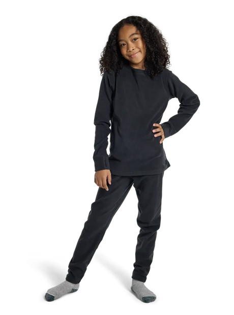 BURTON Kids Fleece Base Layer Set True Black Youth Base Layers Burton 