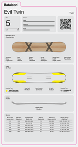 BATALEON Evil Twin Snowboard 2027 Men's Snowboards Bataleon 