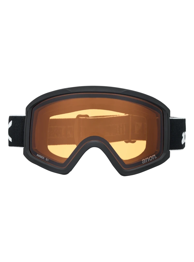 ANON Tracker 2.0 Black - Amber + Face MFI Face Mask Youth Snow Goggle Snow Goggles Anon 