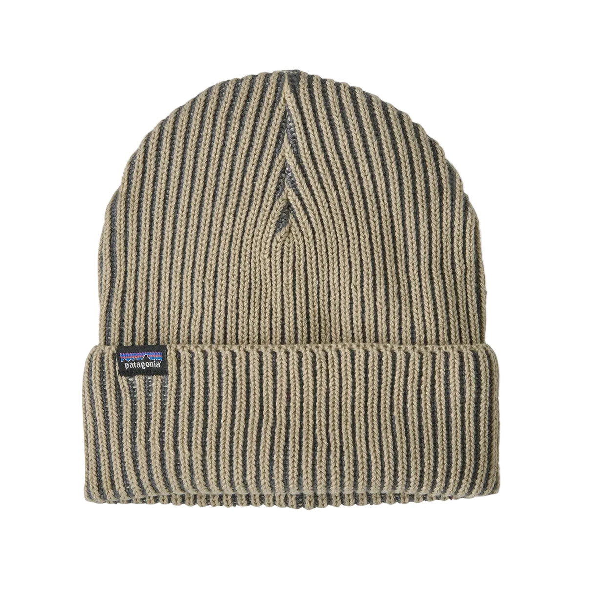 PATAGONIA Fisherman's Rolled Beanie Contrast Stripe/Weathered Stone Men's Beanies Patagonia 