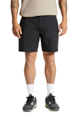 BRIXTON Adventure Ripstop Water Shorts Black Men's Hybrid Shorts Brixton 