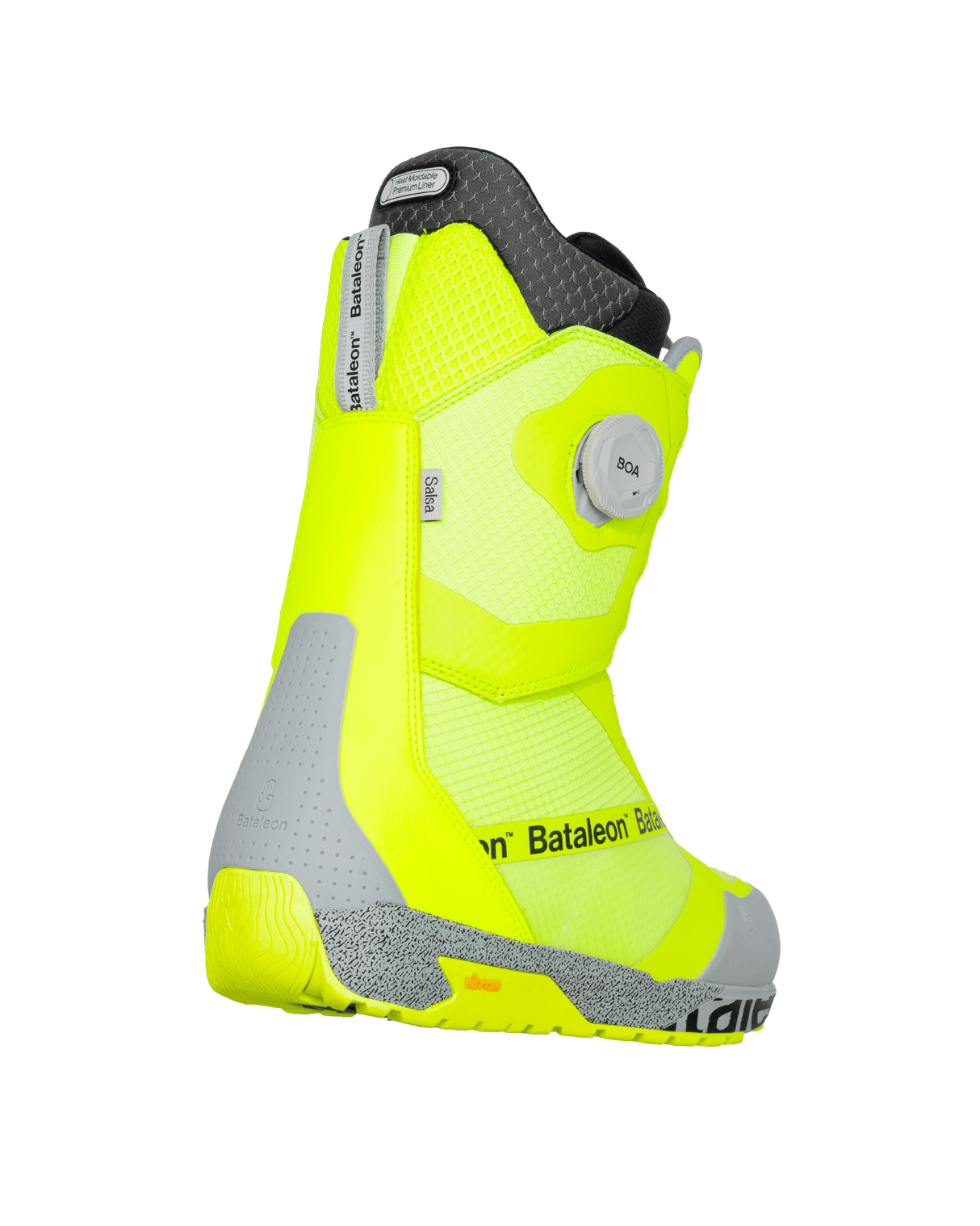 BATALEON Salsa Double BOA Snowboard Boots Neon Yellow 2026 Men's Snowboard Boots Bataleon 
