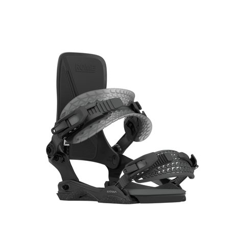 ROME Women's Katana AsymWrap Snowboard Bindings Black 2026 Women's Snowboard Bindings Rome 