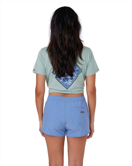 SALTY CREW Women's Beacons Boardshorts Blue Dusk Women's Boardshorts Salty Crew 