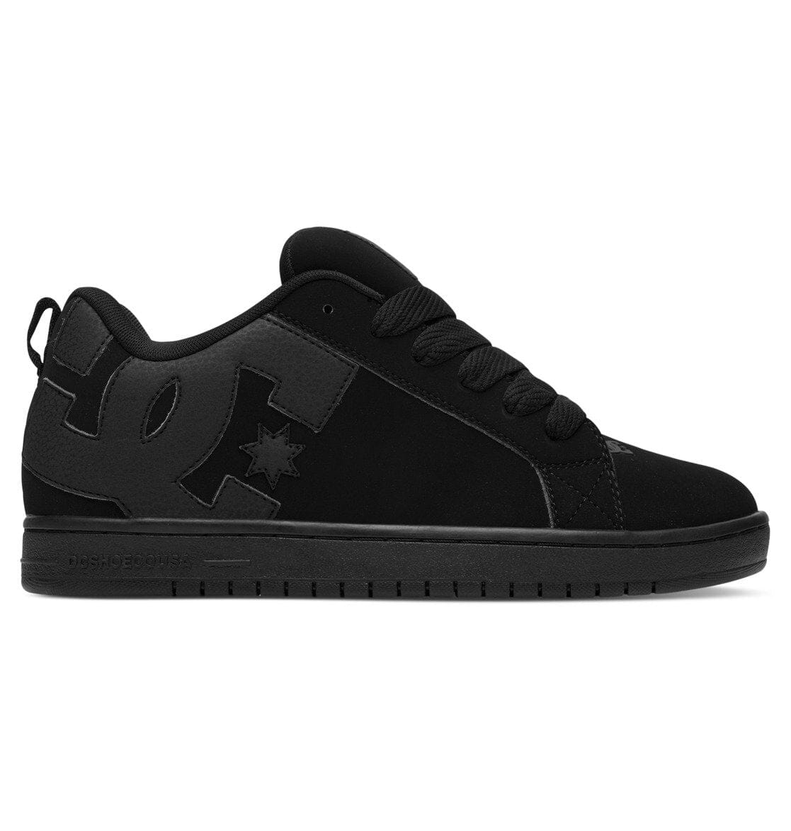 DC Court Graffik Shoes Black/Black/Black Men's Skate Shoes DC 