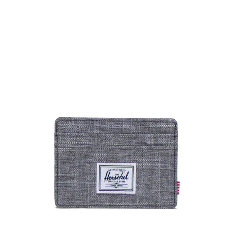 HERSCHEL Charlie Cardholder Wallet Raven Crosshatch Men's Wallets Herschel Supply Company 