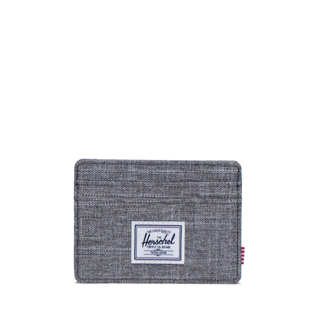 HERSCHEL Charlie Cardholder Wallet Raven Crosshatch Men's Wallets Herschel Supply Company 