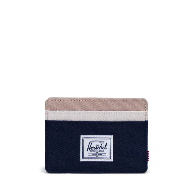 HERSCHEL Charlie Cardholder Wallet Peacoat/Light Taupe/Whitecap Men's Wallets Herschel Supply Company 