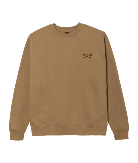 DARK SEAS Go-To V2 Crewneck Fleece Sandstone Men's Crewnecks Dark Seas 