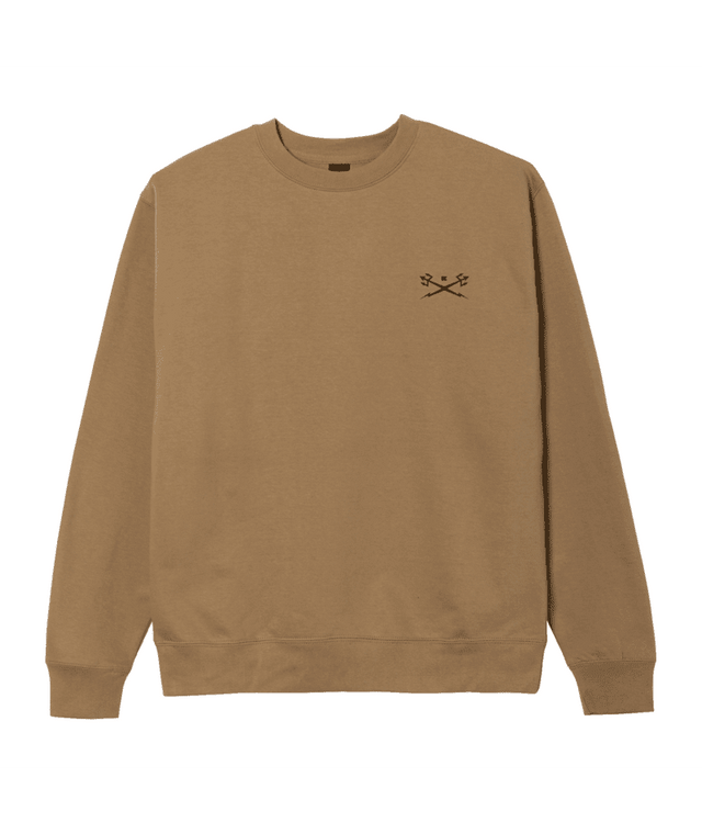 DARK SEAS Go-To V2 Crewneck Fleece Sandstone Men's Crewnecks Dark Seas 