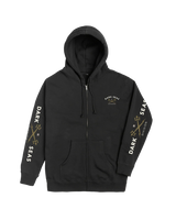 DARK SEAS Headmaster V3 Zip-Up Hoodie Black Men's Zip Hoodies Dark Seas 