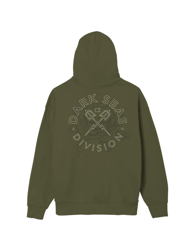 DARK SEAS Thorn Bush Hoodie Olive Men's Pullover Hoodies Dark Seas 
