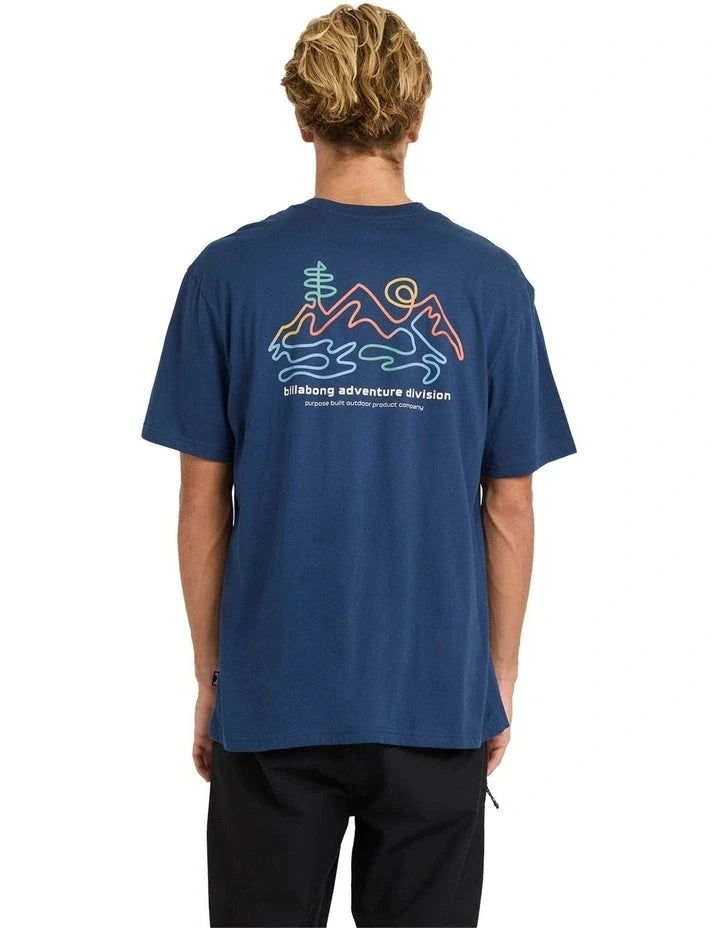 BILLABONG Range Adiv Premium T-Shirt Dark Blue Men's Short Sleeve T-Shirts Billabong 