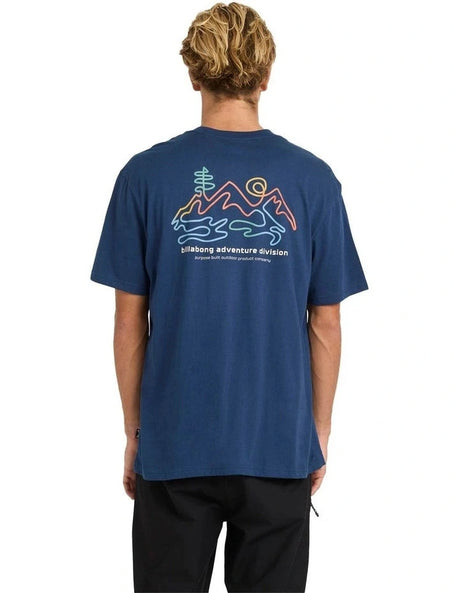 BILLABONG Range Adiv Premium T-Shirt Dark Blue Men's Short Sleeve T-Shirts Billabong 