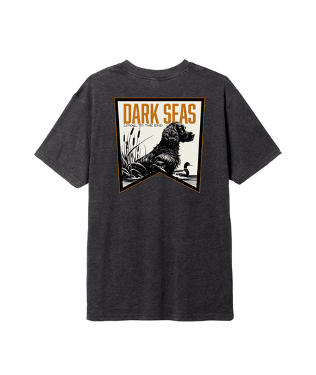 DARK SEAS Boykin Mineral Wash T-Shirt Heather Charcoal Men's Short Sleeve T-Shirts Dark Seas 
