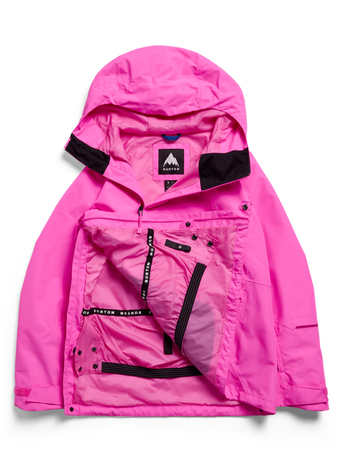 BURTON Women's Reserve 2L Relaxed Anorak Jacket Shockwave Pink 2027 Women's Snow Jackets Burton 