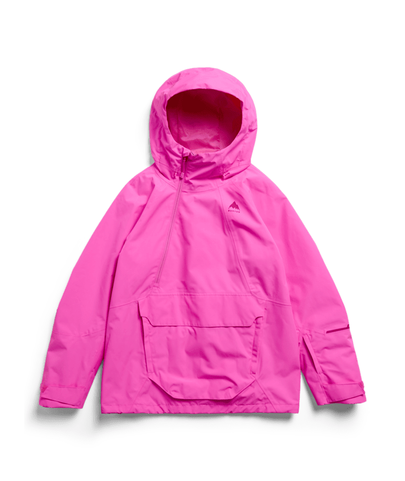 BURTON Women's Reserve 2L Relaxed Anorak Jacket Shockwave Pink 2027 Women's Snow Jackets Burton 