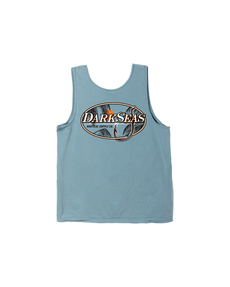 DARK SEAS Tropical Nite Tank Top Ice Blue Men's Tank Tops Dark Seas 