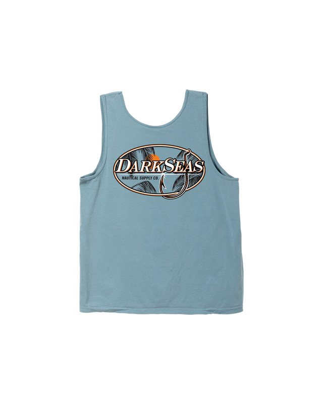 DARK SEAS Tropical Nite Tank Top Ice Blue Men's Tank Tops Dark Seas 