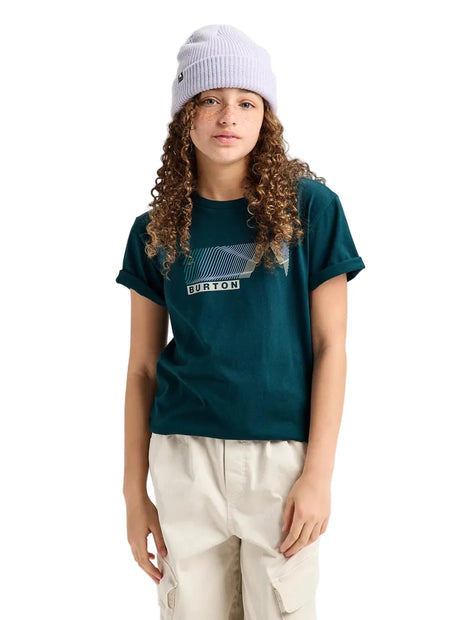 BURTON Kids Elmore T-Shirt Atlantic Teal Boy's T-Shirts Burton 