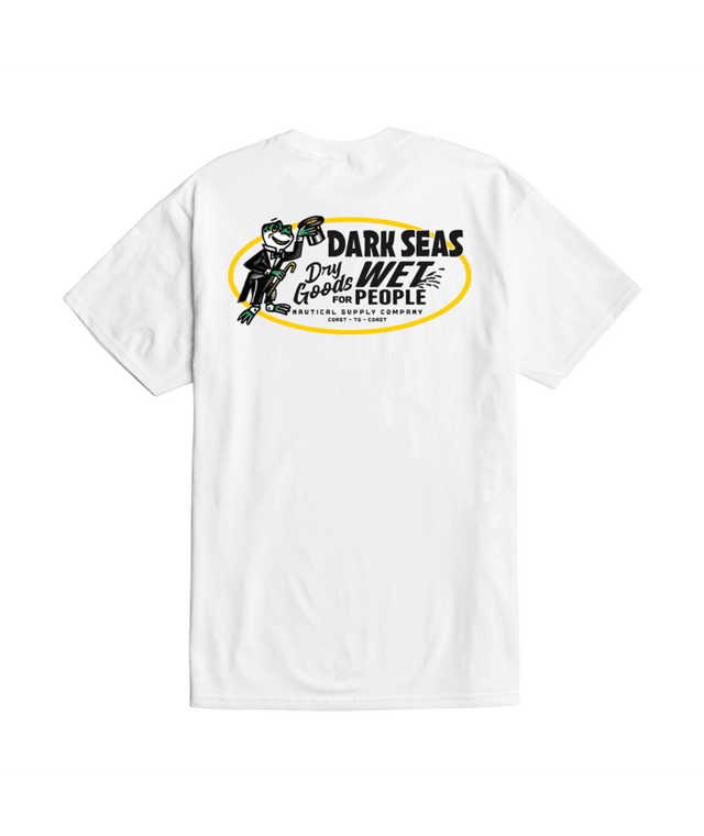 DARK SEAS Water Works T-Shirt White Men's Short Sleeve T-Shirts Dark Seas 