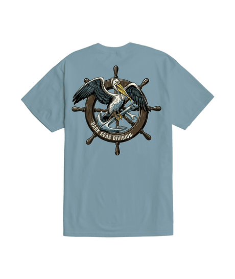 DARK SEAS Cutwater T-Shirt Ocean Blue Men's Short Sleeve T-Shirts Dark Seas 