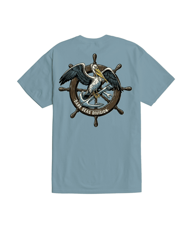 DARK SEAS Cutwater T-Shirt Ocean Blue Men's Short Sleeve T-Shirts Dark Seas 