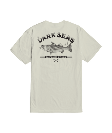 DARK SEAS Striped Bass Premium T-Shirt Cream Men's Short Sleeve T-Shirts Dark Seas 