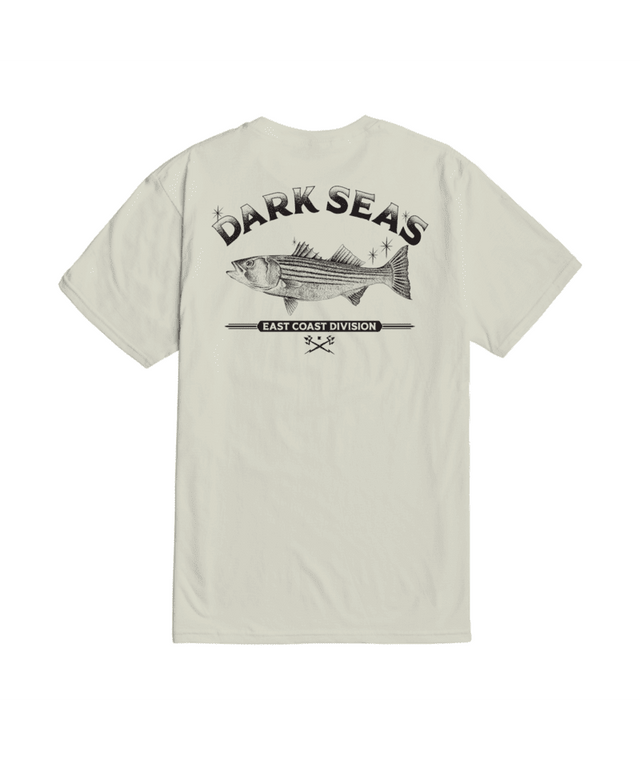 DARK SEAS Striped Bass Premium T-Shirt Cream Men's Short Sleeve T-Shirts Dark Seas 