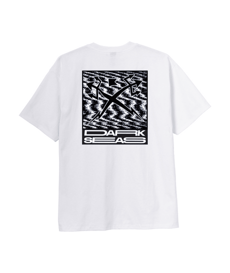 DARK SEAS White Noise Heavy Weight T-Shirt White Men's Short Sleeve T-Shirts Dark Seas 