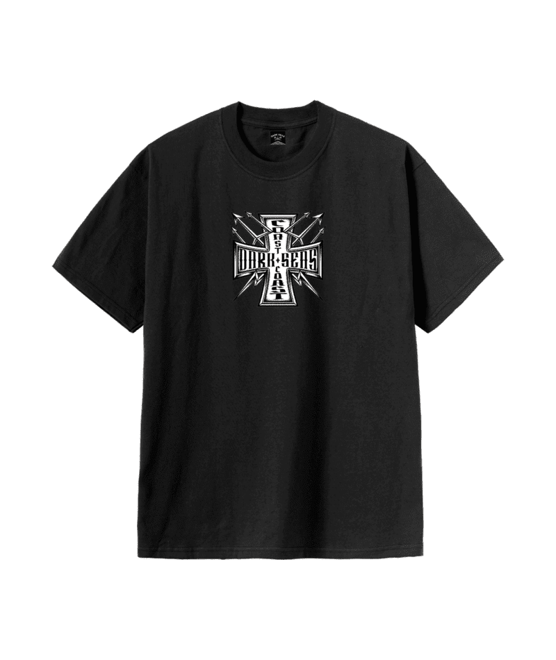 DARK SEAS Coast To Coast Heavyweight T-Shirt Black Men's Short Sleeve T-Shirts Dark Seas 