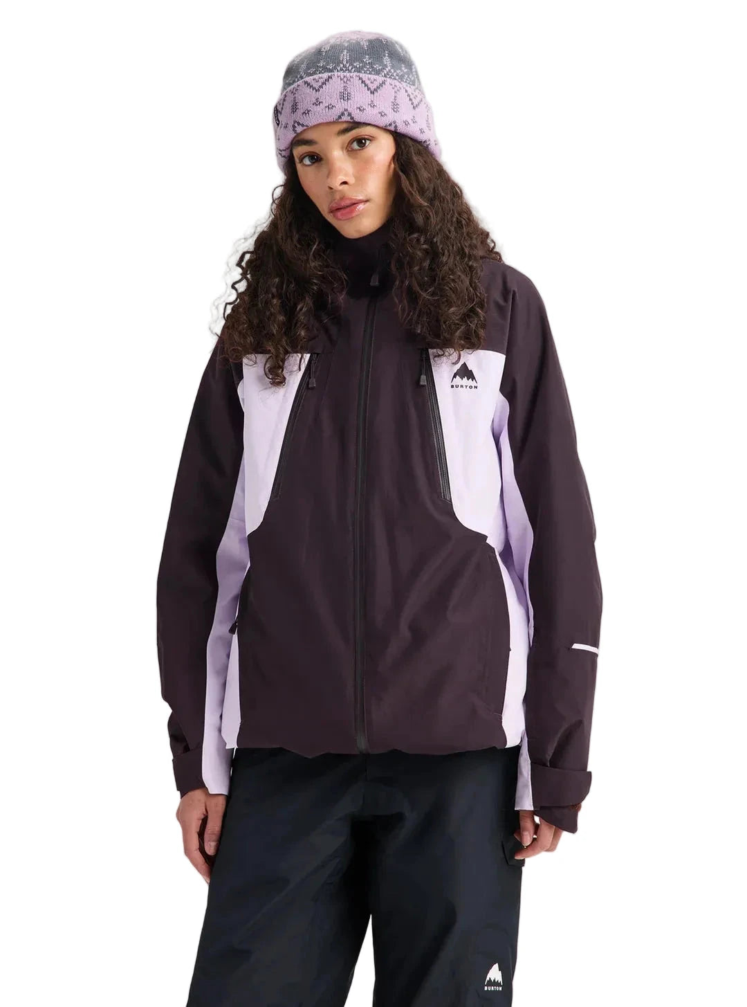 BURTON Women's Reserve 2L 3-in-1 Snow Jacket Bear Hug Brown/Moondust Purple 2027 Women's Snow Jackets Burton 