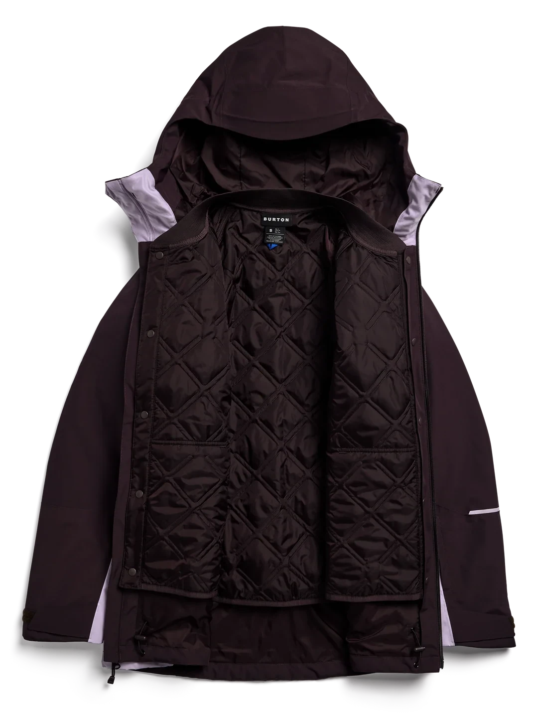 BURTON Women's Reserve 2L 3-in-1 Snow Jacket Bear Hug Brown/Moondust Purple 2027 Women's Snow Jackets Burton 