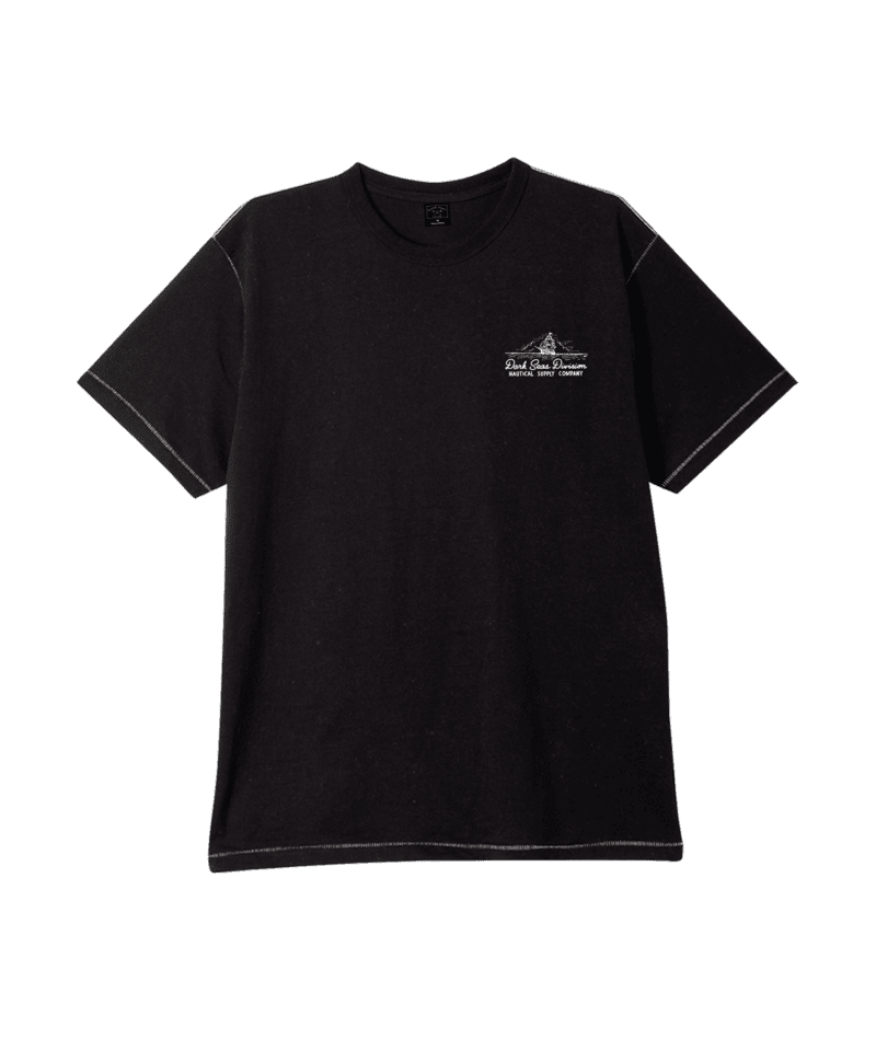 DARK SEAS Sea Dogs Contrast Stitch T-Shirt Heather Black Men's Short Sleeve T-Shirts Dark Seas 