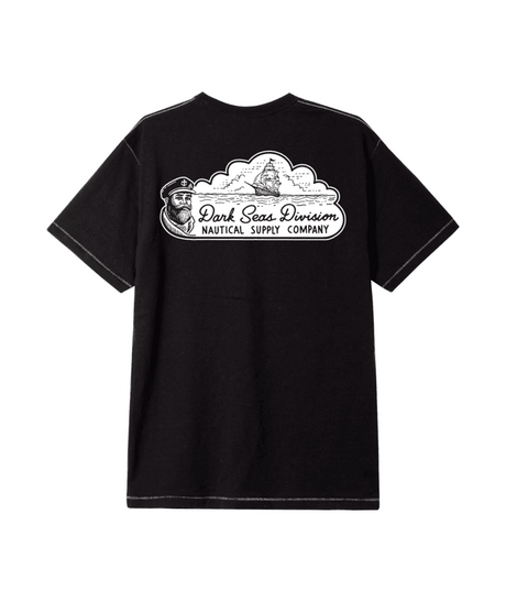 DARK SEAS Sea Dogs Contrast Stitch T-Shirt Heather Black Men's Short Sleeve T-Shirts Dark Seas 