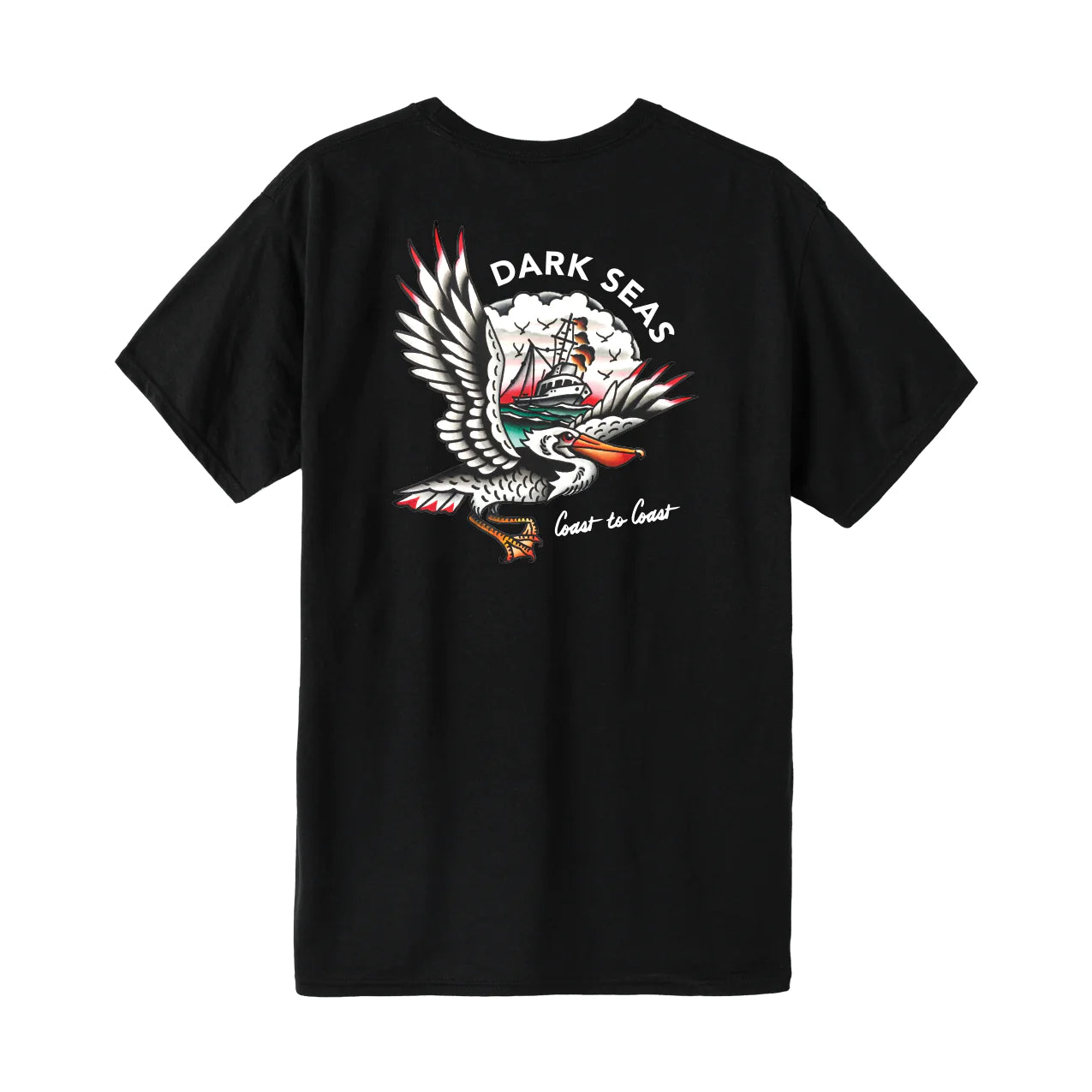 DARK SEAS Pelican Watch T-Shirt Black Men's Short Sleeve T-Shirts Dark Seas 